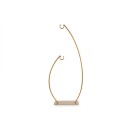 Display metallo ORO con due ganci . MIS.34X H.80CM