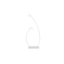 Display metallo BIANCO con due ganci.MIS.34XH.80CM