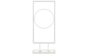 Struttura metallo BIANCO.MIS.30X H.70CM