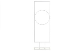Struttura metallo BIANCO.MIS.40X H.120CM