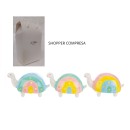 Tartaruga ceramica con luce led.Scatola shopper compresa.ASS.3 MIS.13X8,5 H8CM
