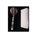 Tagliapizza con manico ceramica a rombi verde.CM.19 CON SCATOLA