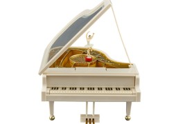Carillon pianoforte grande con ballerina portagioie 19x26