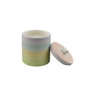 Candela multicolor con coperchio.GR.130  diam. 7 h 9.5