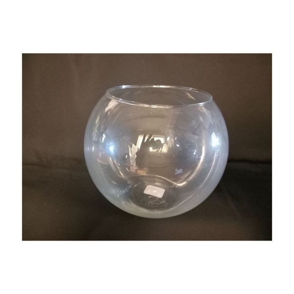 Sfera vetro trasparente.DIAM.13 H.17CM