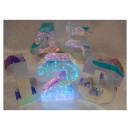 Numeri in PVC cangiante con luci led.H.25CM