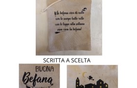Sacchetto cotone Befana.MIS.17X25CM
