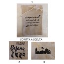Sacchetto cotone Befana.MIS.17X25CM