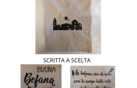 Sacchetto cotone Befana.MIS.25X33CM
