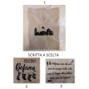 Sacchetto cotone Befana.MIS.25X33CM