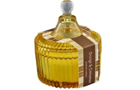 Scatola vetro con candela  GR.150