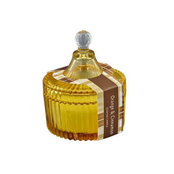 Scatola vetro con candela  GR.150