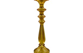 Candeliere vetro a righe AMBRA H.35,5