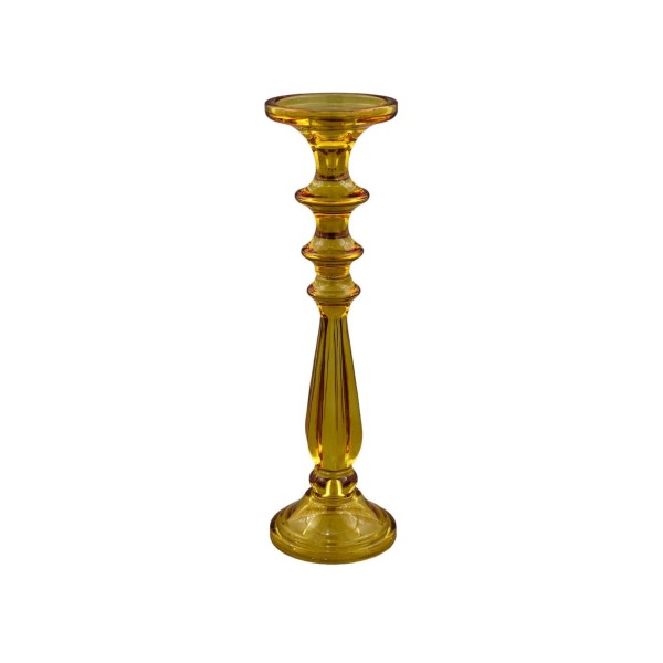 Candeliere vetro a righe AMBRA H.35,5