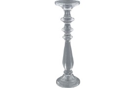 Candeliere vetro a righe H.35,5 TRASPARENTE