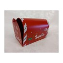 Cassetta postale natalizia in metallo.MIS.20x10 H13CM.