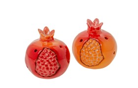 Melagrana ceramica lucida con luce led.ASS.2 H.8CM
