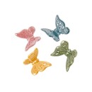 Farfalla ceramica con calamita.ASS.4 CM.6