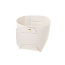 Cesto secchiello in similpelle BIANCO.MIS.12X H11CM