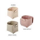 Cesto secchiello in similpelle.MIS.12X H11CM SI VENDE ASSORTITO NEI 3 COLORI