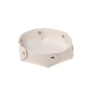 Cesto tondo in similpelle BIANCO.DIAM.18CM