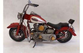 Moto HARLEY di metallo.MIS.36X H20CM