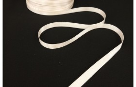 Nastro doppio raso AVORIO .MM.6 MT.250 MADE IN ITALY