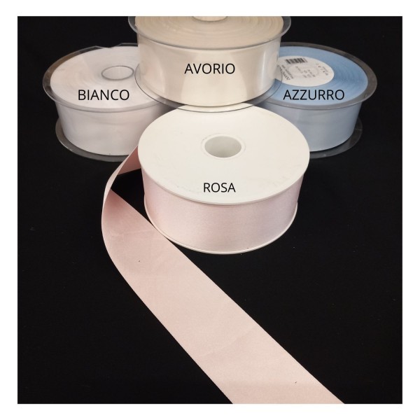 Nastro doppio raso .MM.50 MT.50 MADE IN ITALY