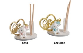 Profumatore elefante con cuore plexi.H 7 x 9 c/scatola