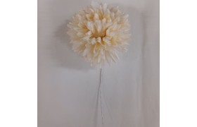 Fiore riccio colore avorio.DIAM.7CM