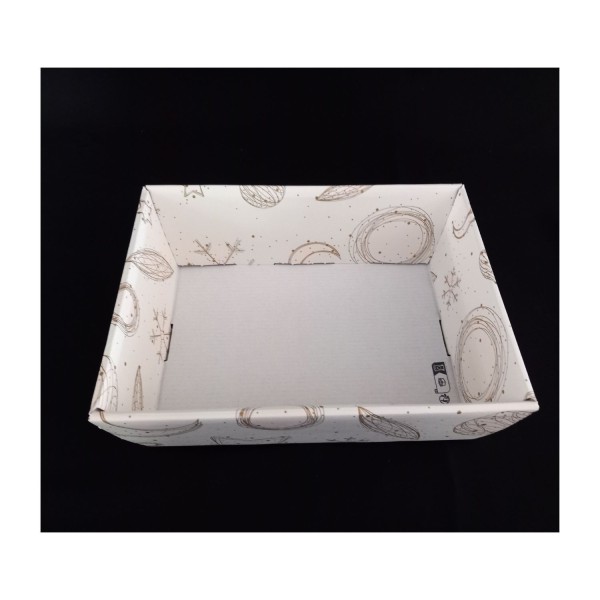 Vassoio in cartoncino decoro universo.MIS.23X17 H8CM