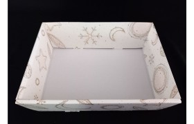 Vassoio in cartoncino  decoro universo.MIS.29X21 H9CM
