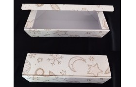 Scatola 1 bottiglia cartoncino decoro universo .MIS.34X9 H9CM