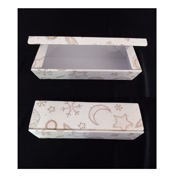 Scatola 1 bottiglia cartoncino decoro universo .MIS.34X9 H9CM