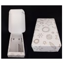 Scatola 2 bottiglie cartoncino decoro universo.MIS.34X18,5 H9CM