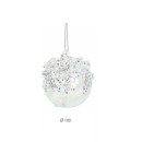 Sfera vetro frozen da appendere.DIAM.10CM