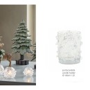 P/candela vetro frozen.DIAM.10X H12,5CM