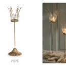 P/t light metallo colore oro.DIAM.11 H35,5CM