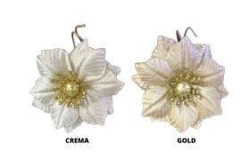 Fiore stella .DIAM. CM. 5.5 , SET DA 3 PZ.