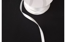 Nastro doppio raso  BIANCO LATTE.MM 6 MT100