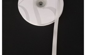 Nastro doppio raso  BIANCO LATTE.MM10 MT50