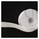 Nastro doppio raso  BIANCO LATTE.MM 25 MT 50
