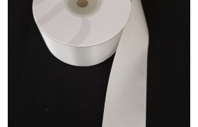 Nastro doppio raso  BIANCO LATTE.MM 40 MT 25