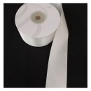 Nastro doppio raso  BIANCO LATTE.MM 40 MT 25