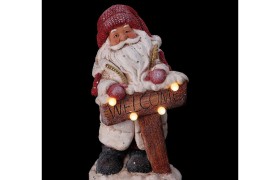 Babbo Natale con luci MIS.24X23 H44CM