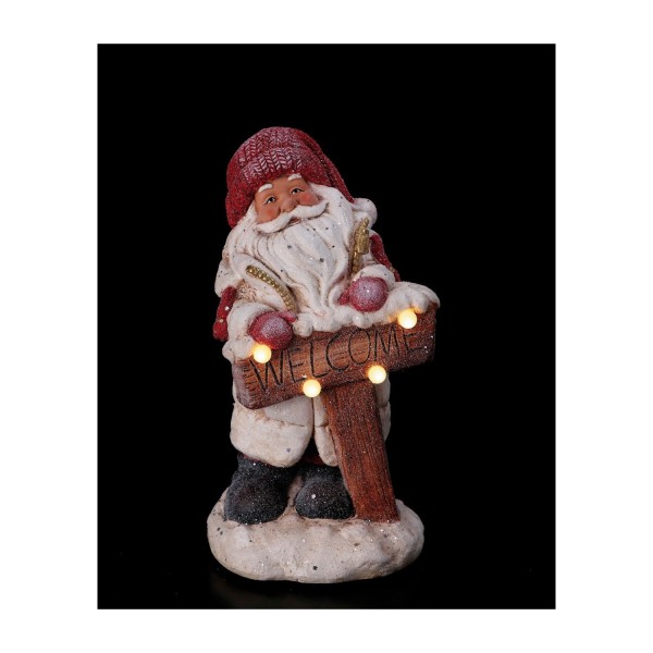 Babbo Natale con luci MIS.24X23 H44CM