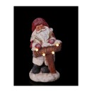 Babbo Natale con luci MIS.24X23 H44CM