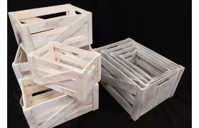 SET 4 cassette legno.ASS.2 MIS 39X28 H20CM-33X23 H18CM-29X18 H16CM-23X13 H14CM