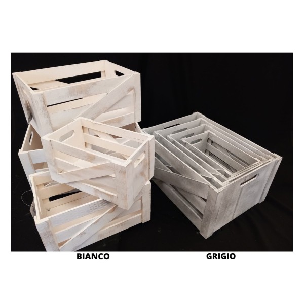SET 4 cassette legno.ASS.2 MIS 39X28 H20CM-33X23 H18CM-29X18 H16CM-23X13 H14CM