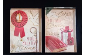 Biglietti auguri cresima.ASS.2 MIS12X17CM